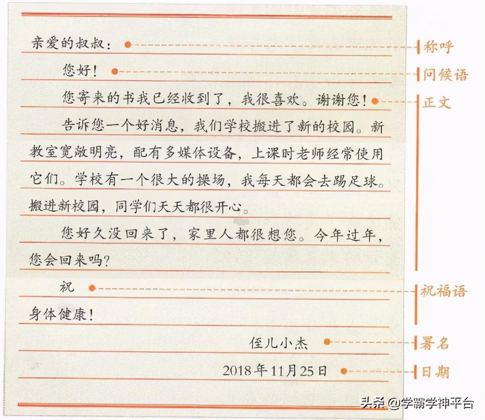 写信的格式,写信指导及范文
