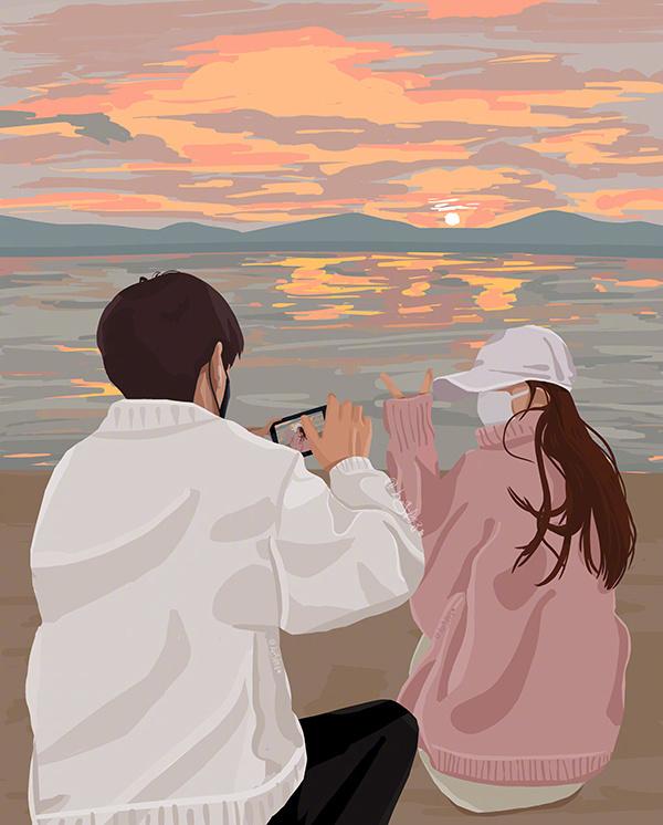 夕阳西下的唯美句子35句,温柔治愈,仙气飘飘